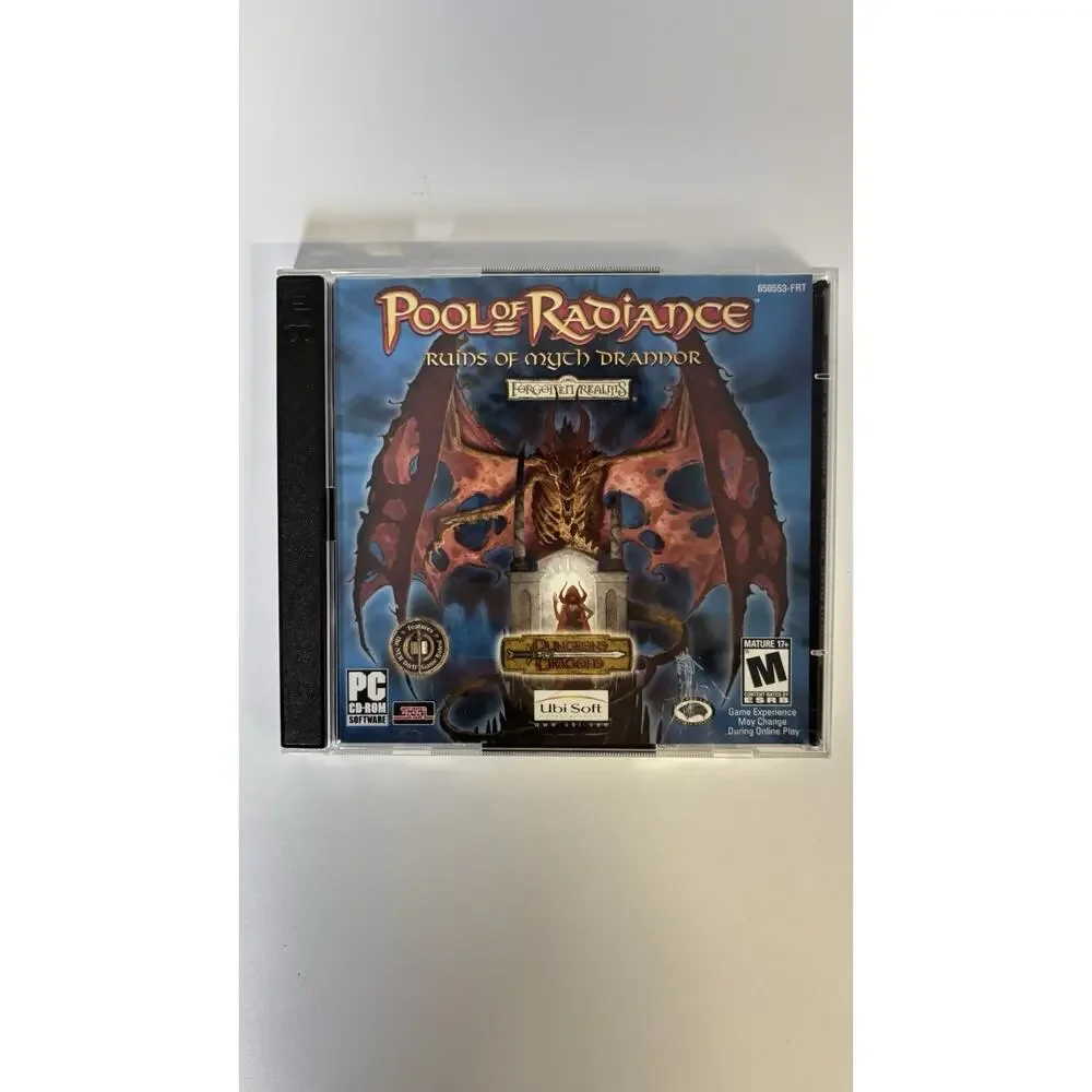 POOL OF RADIANCE PC Game 2001 DUNGEONS & DRAGONS Ubi Soft Very Good Condition